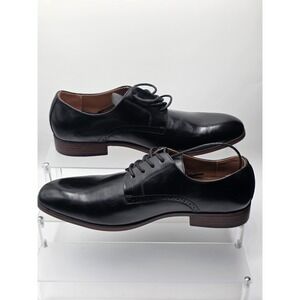Van Heusen Shoes Mens Size 7.5 Black Memory Foam Oxford Dress